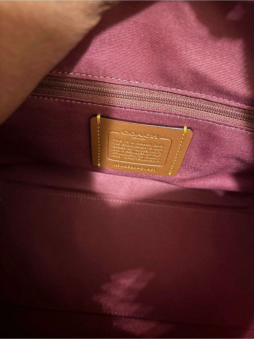 Coach Powder Pink Rowan Satchel with Gold Hardware